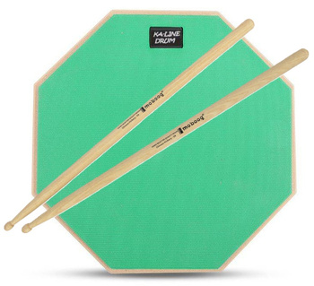 Pad perkusyjny do ćwiczeń KA-LINE STAND PPM100 12" Zielony + Pałki