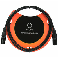 Kabel mikrofonowy XLR-XLR Novox 1,5m Profesjonalny