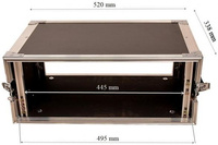 Light4Me Case Rack 4U - krótka skrzynia transportowa