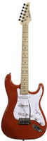 Arrow ST 111 Diamond Red Maple/white - Gitara elektryczna