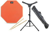 Pad perkusyjny do ćwiczeń KA-LINE STAND PPM100 12" Pomarańczowy + Statyw + Pałki