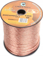 Cabletech KAB0311 2x 0,75mm - Kabel przeźroczysty głośnikowy