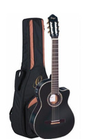 Ortega Leworęczna gitara elektroklasyczna Family PRO RCE145LBK