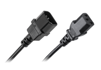 Cabletech - Kabel zasilający typu "Podaj dalej" | 0.5 metra