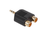 Lechpol- ZLA0299 Złącze Jack 3,5-2XGN Rca złote