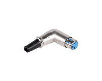 Lechpol A09571 - Wtyk mikrofonowy żeński kątowy