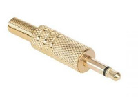 Lechpol WTY0013 - Wtyk Jack 3.5 mono złoty