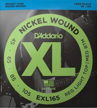 D'Addario EXL 165 - struny do gitary basowej